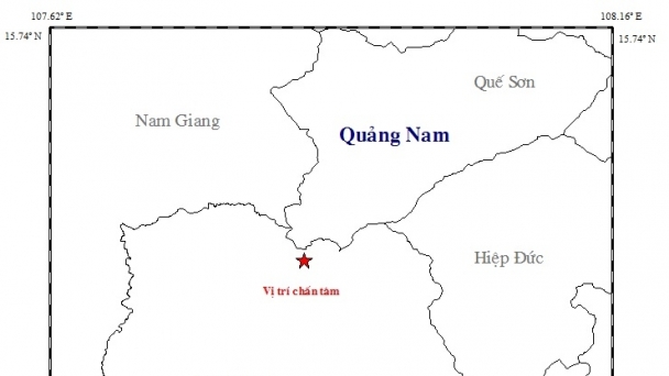 Động đất ở tỉnh Quảng Nam